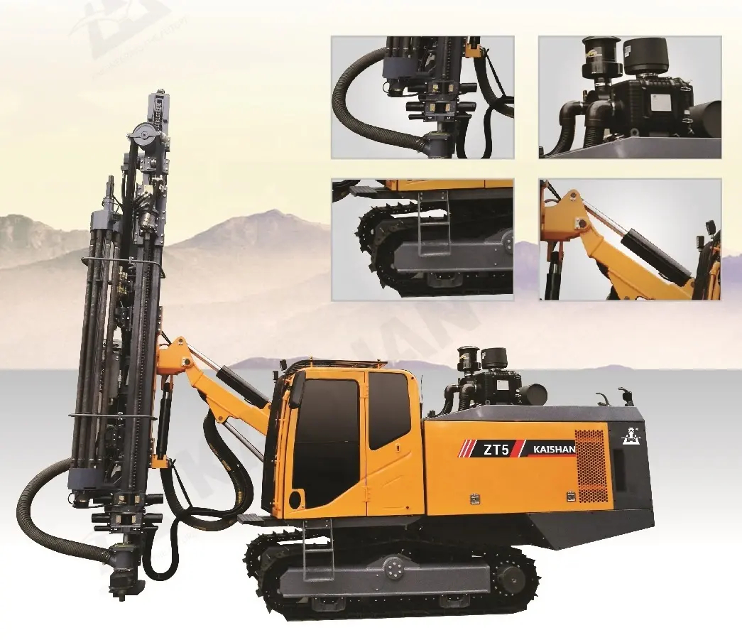 Crawler Blasting Rig ZT5 Mining Blast Hole Down The Hole Drilling Rigs With Built-in Equipment - Image 3